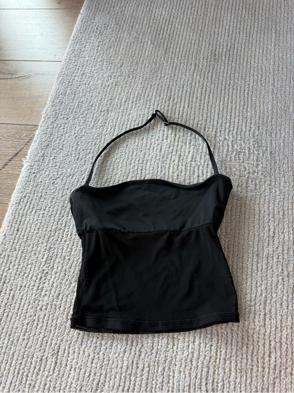 White Fox Boutique Women’s Black Halter Tank Top